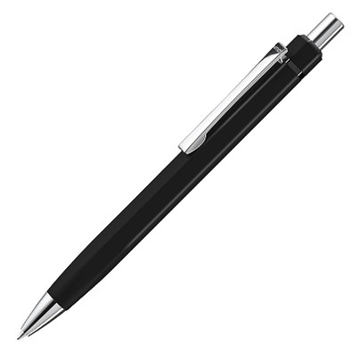 uma® Metall-Druckkugelschreiber Six, schwarz