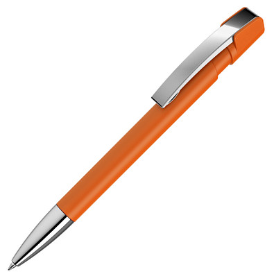 uma® Druckkugelschreiber SkyGum, blaue Mine, orange