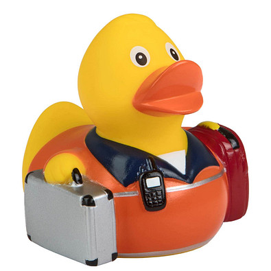 Schnabels® Bade-Ente Rettungssanitäter, gelb/orange