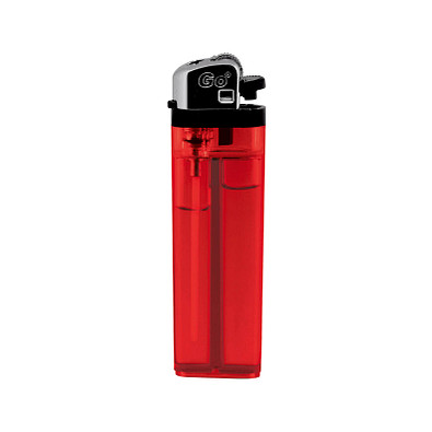 Feuerzeug Burn, rot-transparent