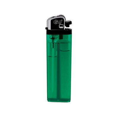 Feuerzeug Burn, grün-transparent
