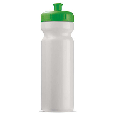 Trinkflasche, 750 ml, weiß/grün