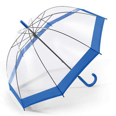 Stockschirm Dome Shape, Blaue Bordüre Stockschirm Dome Shape, Blaue Bordüre
