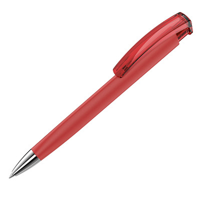 uma® Druckkugelschreiber TrinityGum, mit Metallspitze, blaue Mine, rot