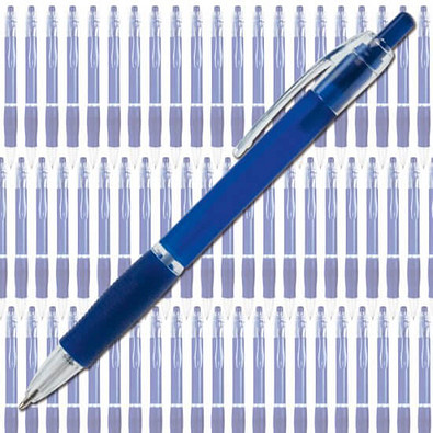 Werbe-Set: 400 BIC® Kugelschreiber Clic Pen, inkl. Druck, blaue Mine, blau/frosted Werbe-Set: 400 BIC® Kugelschreiber Clic Pen, inkl. Druck, blaue Mine, blau/frosted