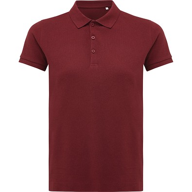Iqoniq Yosemite Damen Piqué-Poloshirt aus rec. Baumwolle, burgunderrot, L