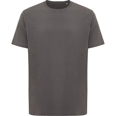 Iqoniq Kakadu relaxed T-Shirt aus recycelter Baumwolle, anthrazit, S