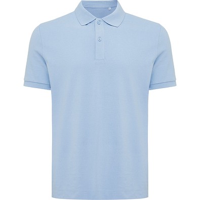 Iqoniq Yosemite Piqué-Poloshirt aus recycelter Baumwolle, sky blue, XXS