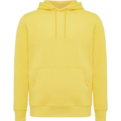 Iqoniq Rila Lightweight Hoodie aus recycelter Baumwolle, gelb, M