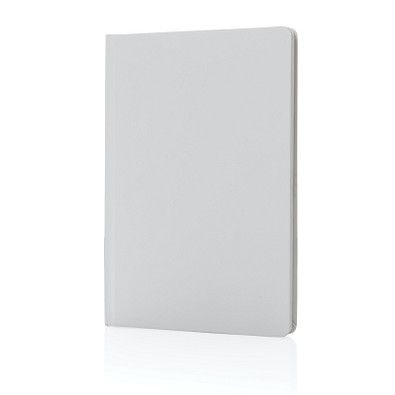 A5 Impact Steinpaper Hardcover Notizbuch, weiß