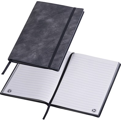 A5 Notizbuch aus Soft PU JONAS, schwarz