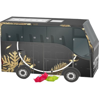 Adventskalender Bus, Ritter SPORT Schokowürfel, Edle Weihnacht