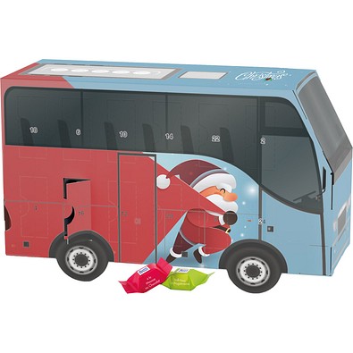 Adventskalender Bus, Ritter SPORT Schokowürfel, Little Santa