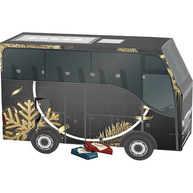 Adventskalender Bus, Sarotti Schokotäfelchen, Edle Weihnacht