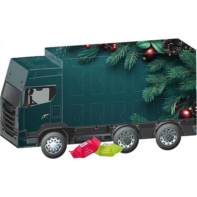 Adventskalender LKW, Ritter SPORT Schokowürfel, Edle Tannenzweige