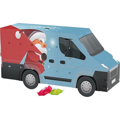 Adventskalender Transporter, Ritter SPORT Schokowürfel, Little Santa