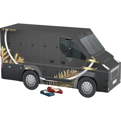 Adventskalender Transporter, Sarotti Schokotäfelchen, Edle Weihnacht