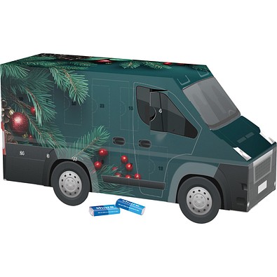 Adventskalender Transporter, share Schokotäfelchen, Edle Tannenzweige