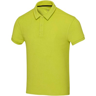 Akoya Poloshirt aus GRS-recyceltem Frottee Unisex, limone, 2XL