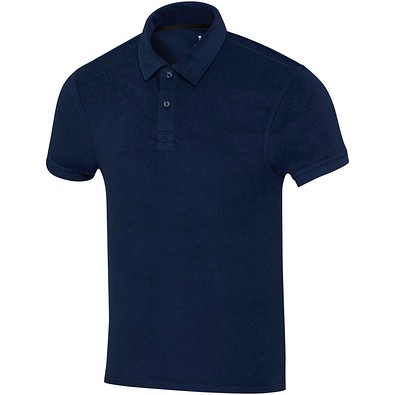 Akoya Poloshirt aus GRS-recyceltem Frottee Unisex, navy, 2XL