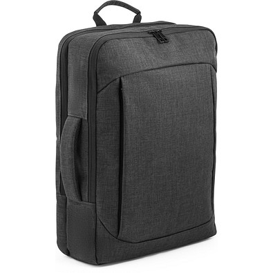 ALEXANDRIA. 2-in-1-Rucksack für 15.6"-Laptop aus 600D Polyester, Dunkelgrau