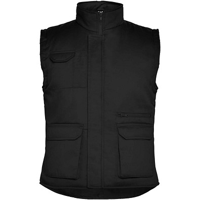Almanzor Vielseitige Thermo Arbeitsweste mit hohem Kragen, schwarz, L
