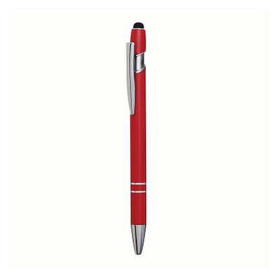 Metall-Touch-Kugelschreiber rot metallic