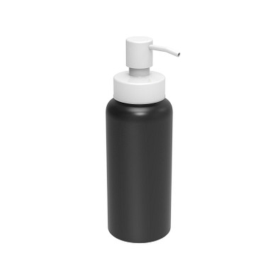 Aluminiumseifenspender Deluxe, schwarz/weiß