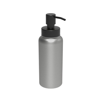 Aluminiumseifenspender Deluxe, silber/schwarz