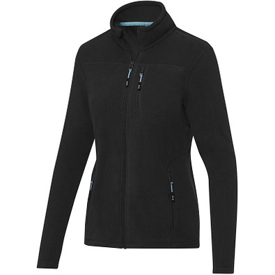 Amber GRS recycelte Fleecejacke für Damen, schwarz, L