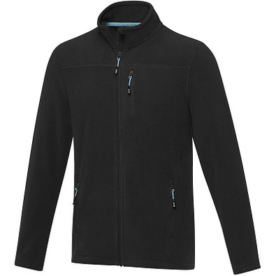 Amber GRS recycelte Fleecejacke für Herren, schwarz, L