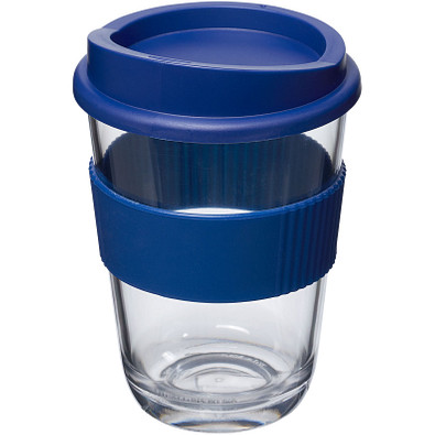 Americano Cortado Kaffeebecher mit Schutzring, 300 ml, blau
