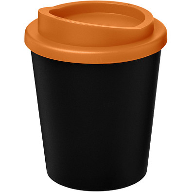 Americano Espresso Isolierbecher, 250 ml, schwarz,orange