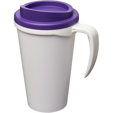 Americano Grande Isolierbecher, 350 ml, weiss,lila