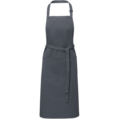 Andrea 240 g/m² Schürze mit verstellbarem Nackenband, dunkelgrau