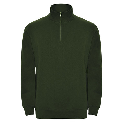 Aneto Pullover mit Viertelreißverschluss, dunkelgrün, S