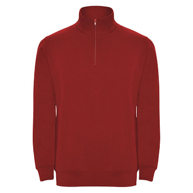 Aneto Pullover mit Viertelreißverschluss, rot, 3XL