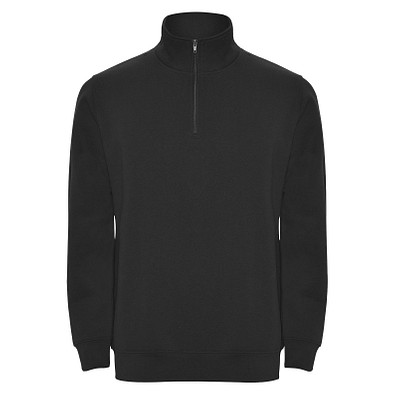 Aneto Pullover mit Viertelreißverschluss, schwarz, S