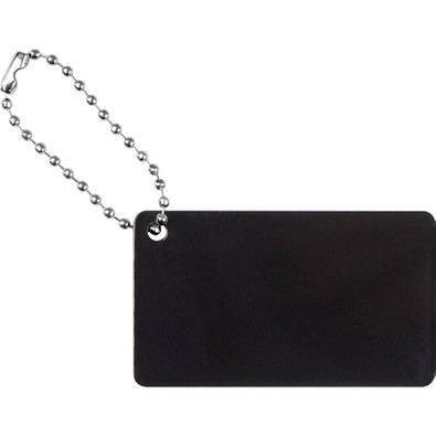 Anhänger aus Metall mit Kettchen, schwarz