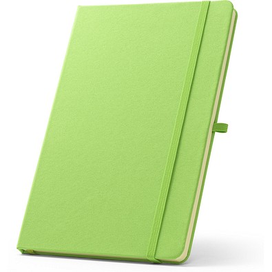 ANNE. A5 Notizbuch aus recyceltem Polyester (100% rPET) mit linierten Seiten, Hellgrün