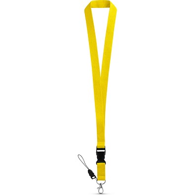 ANQUETIL. Lanyard aus Polyester, Gelb