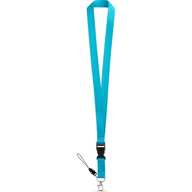 ANQUETIL. Lanyard aus Polyester, Hellblau