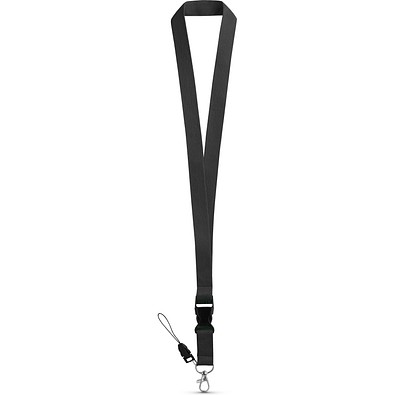 ANQUETIL. Lanyard aus Polyester, Schwarz