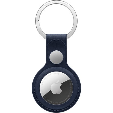 Apple AirTag Schlüsselanhänger aus Feingewebe, tiefblau