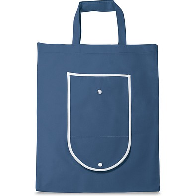 ARLON. Faltbare Einkaufstasche aus Non-woven (80 g/m²), Blau