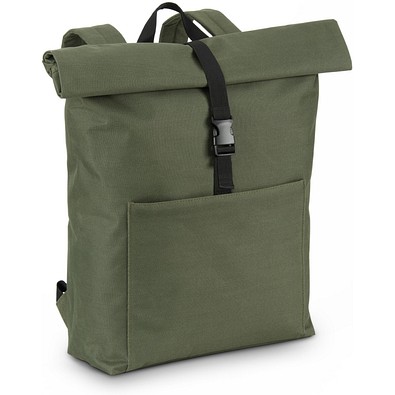 ATENAS. Laptop-Rucksack aus 600D 17'3", Dunkelgrün