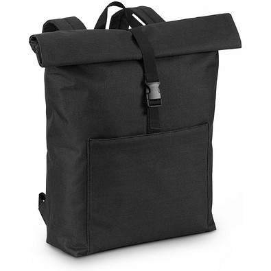 ATENAS. Laptop-Rucksack aus 600D 17'3", Schwarz