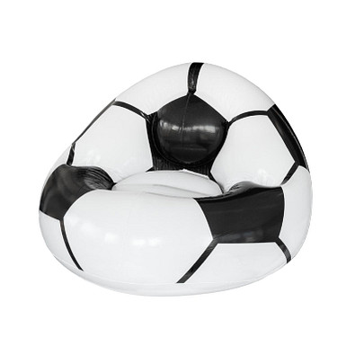 Aufblasbarer Fußballsessel Coach, schwarz