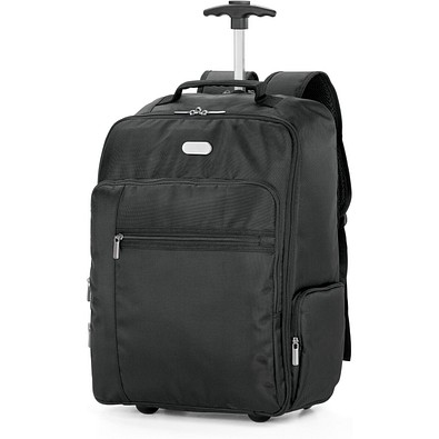 AVENIR. Laptop-Trolley-Rucksack 17'' aus 1680D und 300D Polyester, Schwarz