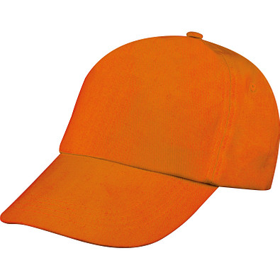 AZO-freie 5 Panel Baumwoll-Baseball-Cap, orange